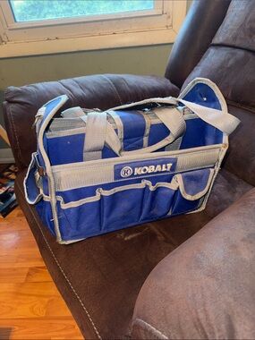 Kobalt Men's Blue Tool Bag Tote with Grey Trim